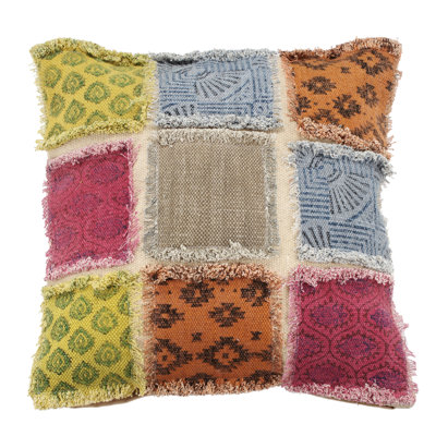 Square Cotton Throw Pillow