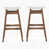 Light Beige Seat/ Brown Frame