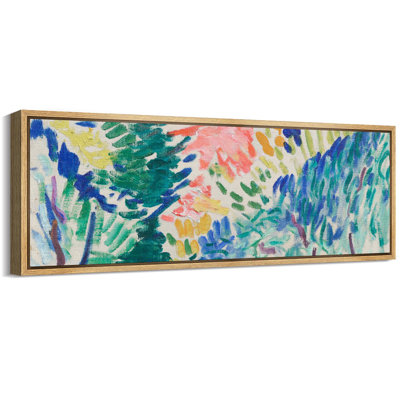 Abstract Colorful Strokes " Vibrant Foliage Abstract Colorful Nature Antique Retro Fine Art Bedroom Extra Large Wall Decor " by Vibrant Foliage Abstract Colorful