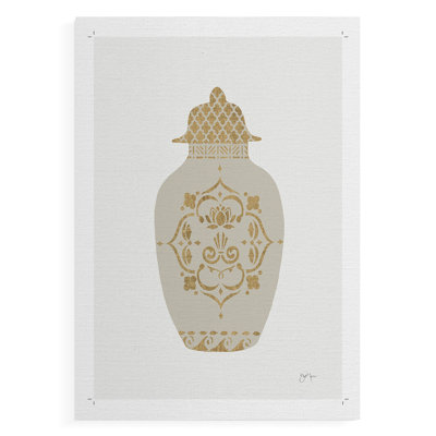 Neutral Urn I -Canvas Print Only - NOT FRAMED