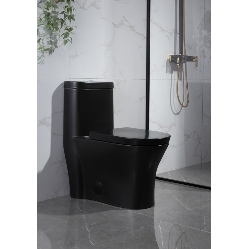 Toilette une pièce à double chasse Wodan (siège inclus)