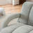 Upholstered Boucle Tufted Armchair with Solid Wood Legs-910267503