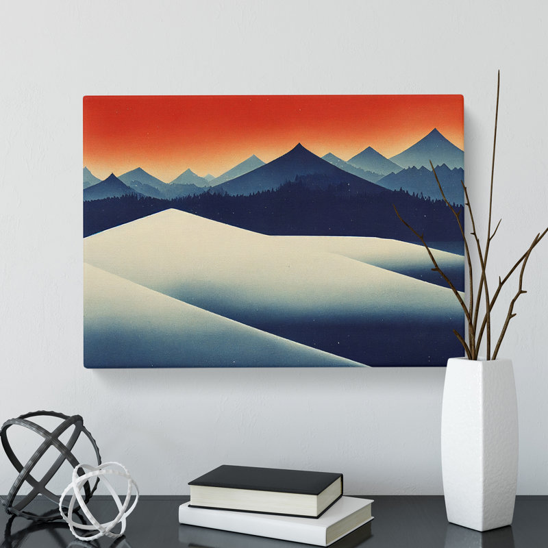 Winter Landscape Abstract - Wrapped Canvas, 50cm H x 76cm W x 3cm D