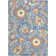 Gregori Blue Rose Farmhouse Rug