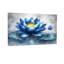 Plantes et fleurs, fleur de lotus bleue, art de la réflexion de l'eau-1750468935