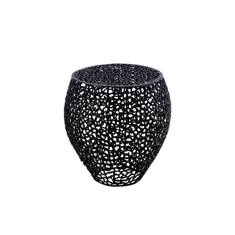 Table d'appoint noire en aluminium: un choix contemporain pour votre décoration intérieure, Black