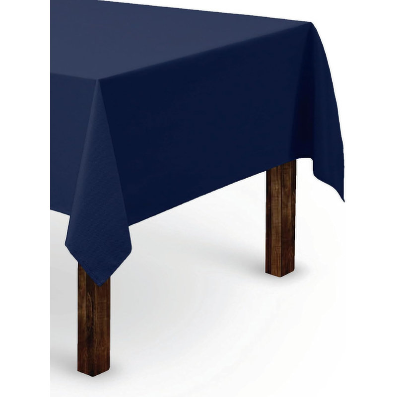 Ambee Dining Linens, 60" W x 102" L, Navy Blue