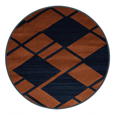 Machine Washable Checkered Grey Area Rug