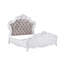 Lit en tissu Latisha et finition blanche-244739508