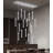 17-Light Rectangular Crystal Chandelier Silver-171697532