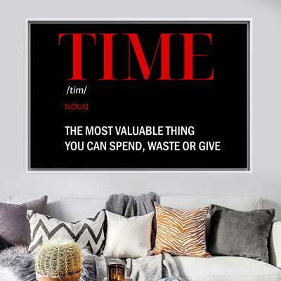 Impression sur toile Elegant Modern Office: Time Définition, art mural blanc 1P