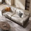 Causeuse-coussin standard en cuir véritable beige-889316686