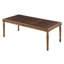 Table de salle à manger rectangulaire avec dessus en bois encadré et pieds tournés-937662139