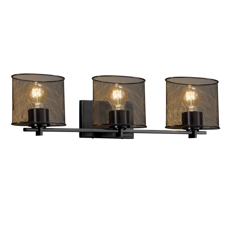 Éclairage pour meuble-lavabo 3 lumières Bennett, Noir mat