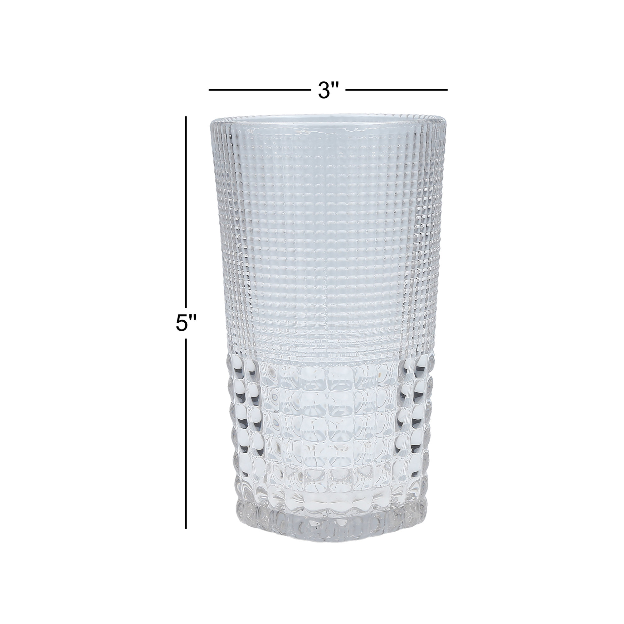 Malcolm Drinking Glass, 15 oz., Clear