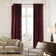 Rideau simple extra long et extra large en velours brillant de luxe