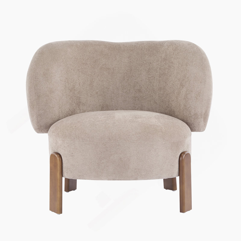Fauteuil à oreilles Cozy, Marron clair