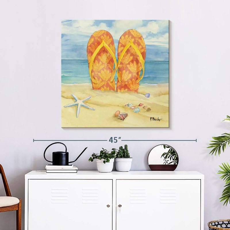 Adeliza Toes In The Sand IV, H 30 po x l 30 po