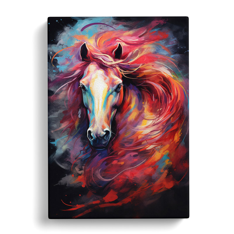 Pony Gestural No.2 - Wrapped Canvas, 50cm H x 35cm W x 3cm D