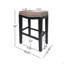 Tabouret de comptoir clouté Tiffin Mp2 (ensemble de 2)