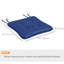 Coussin de chaise d'extérieur avec attaches, capitonné, pour le jardin-218474804