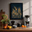 Golden Grain Stalks Botanical - Framed Print-1713927136-1713927167