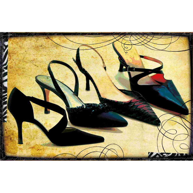Chaussures chics - Photographie sur toile tendue, H 24 po x l 36 po, Non, Toile avec cadre blanc