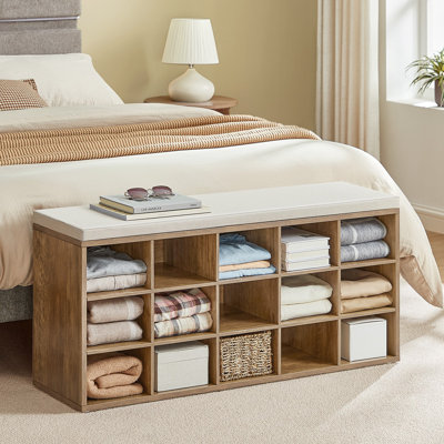 Jurina 15 Pair Shoe Storage Bench