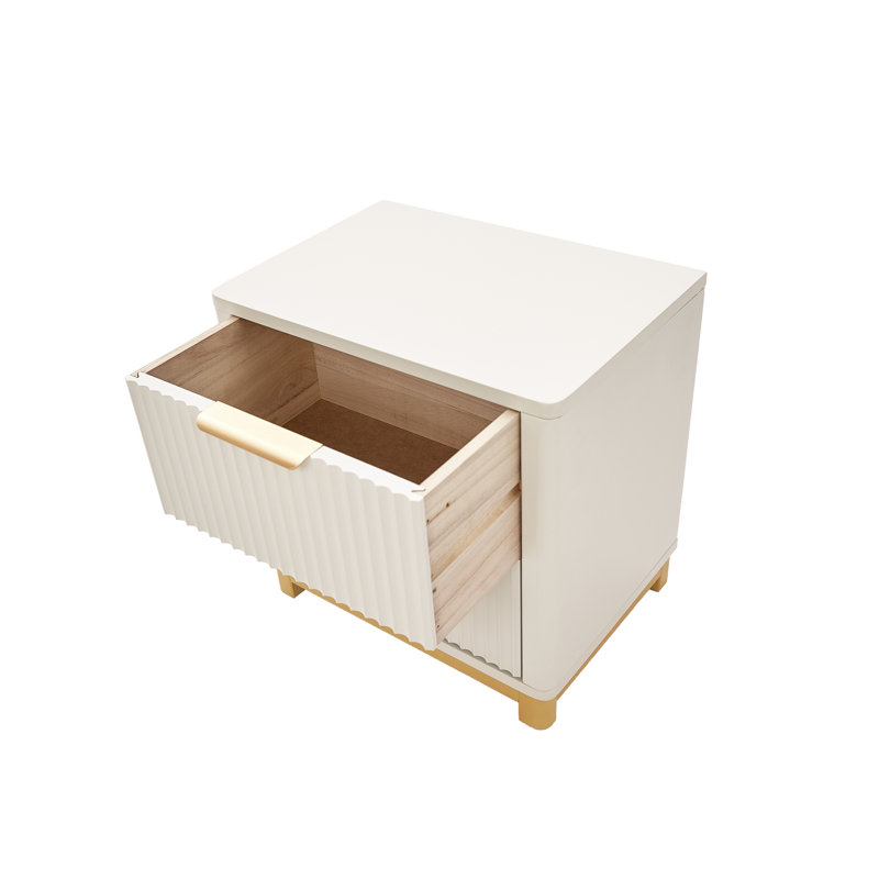 Table de chevet Kellems, Blanc