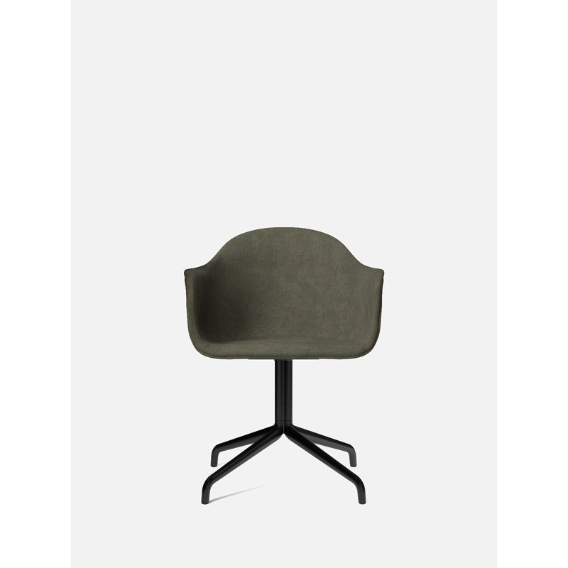 Harbour Task Chair, Dakar 0311 Antilop Genuine Leather, Black Steel