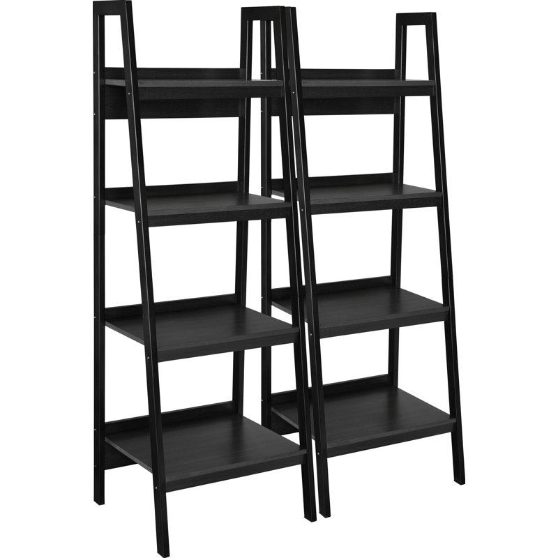 152.4cm H x 52.22cm W Ladder Bookcase, Black