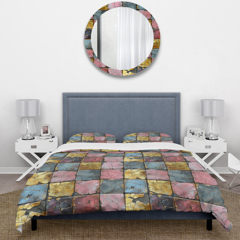 Ensemble de housse de couette Country, Housse de couette très grand + 2 taies décorativ