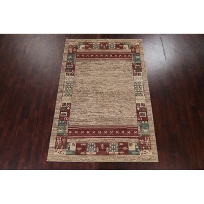Tapis oriental tribal Gabbeh Kashkoli noué à la main