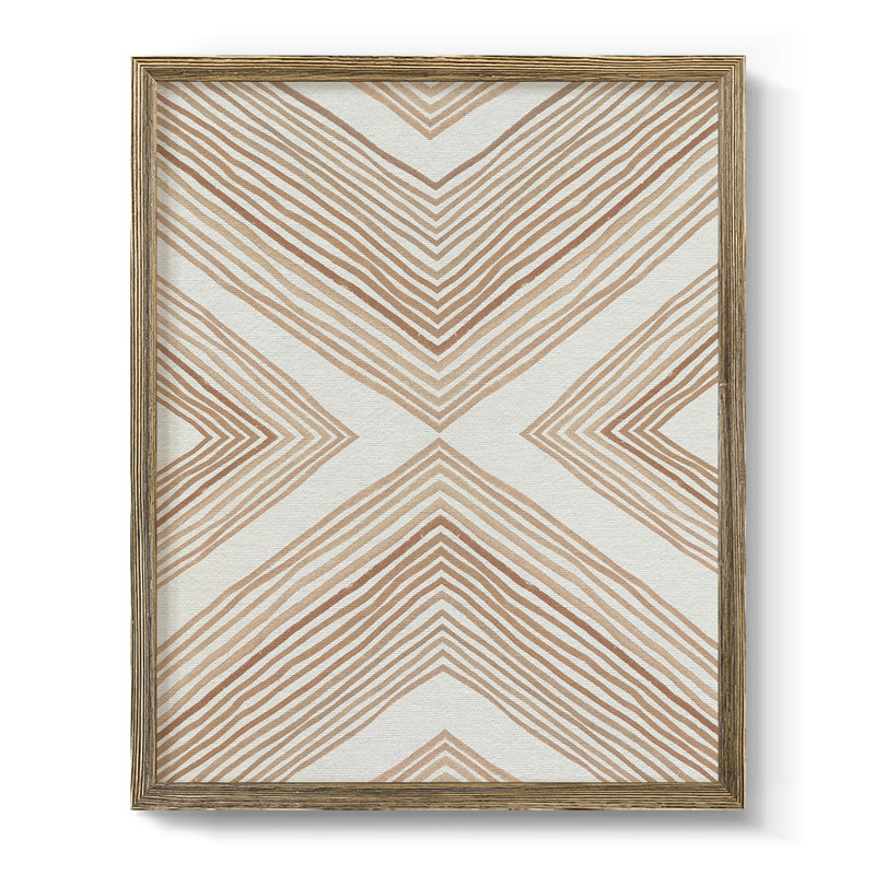 Diametric Clementine II, reproduction d'art sur toile encadrée, H 43,5 po x l 31,5 po x P 1 po, Toile avec cadre noyer
