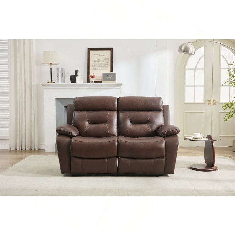 Fauteuil inclinable en cuir véritable LVST-Two