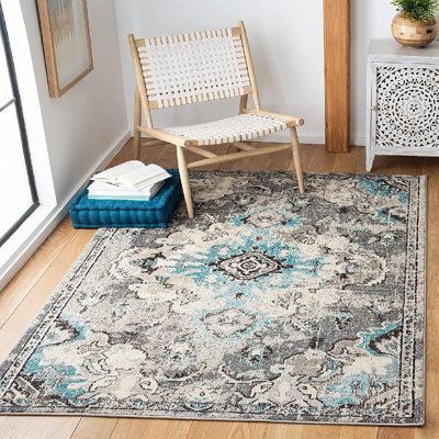 Tapis oriental gris
