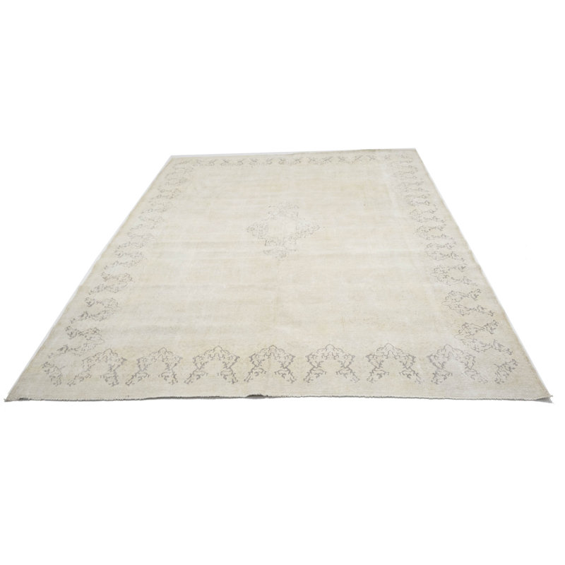Tapis oriental délavé à la main 10 x 13
