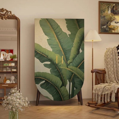 Garde-robe moderne à feuilles de bananier