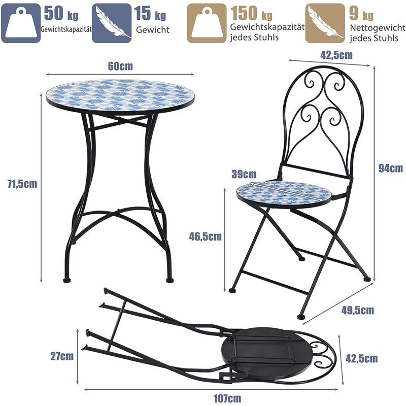 2-Seater Seabridge Garden Set
