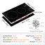 Surface de cuisson électrique intégrée en céramique 2 brûleurs 20,1 x 11,6 po