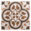 Istanelle Anatol Brown 8-in. Encaustic Patterned Matte Porcelain Wall & Floor Tile