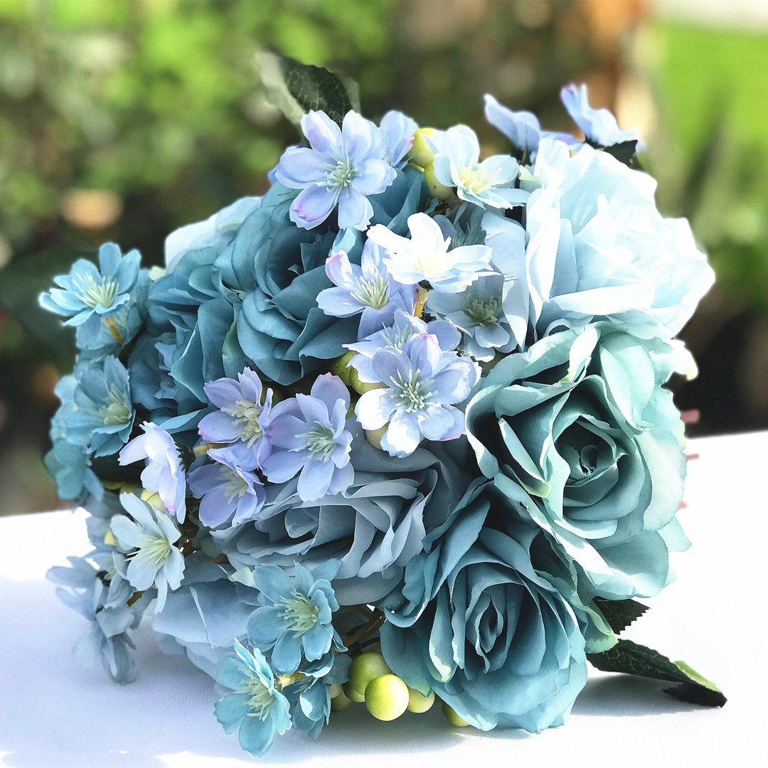 Artificial Bouquet Mixed Floral Arrangements and Centerpieces (Set of 2) House of Hampton® Flower 