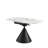 Buckingham Modern Extendable Round Dining Table With White Sintered Stone Table Top - Seats Up To 4