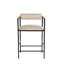 Barbana Upholstered Stool with Metal Frame-1340407303