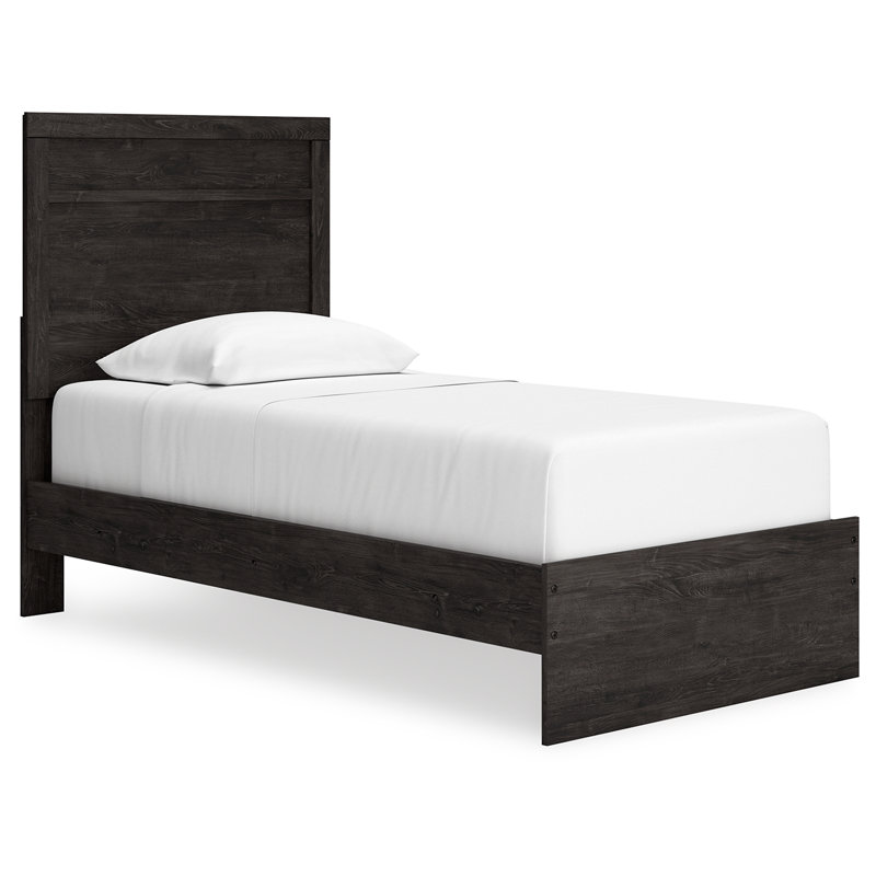 Ralinksi Twin Panel Bed, Noir, noir, noir, noir
