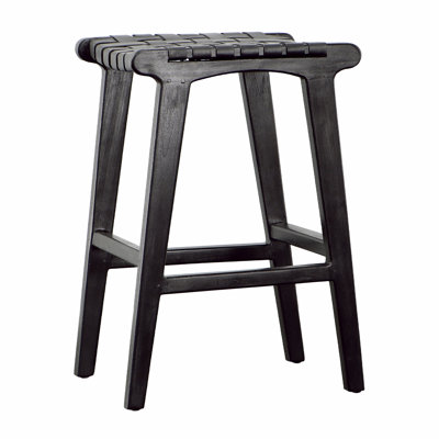 Dale 24" Tall Backless Counter Stool, Black