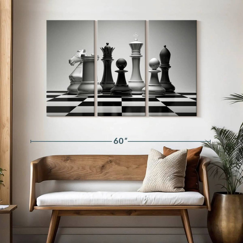 Senne Virtual Chess, 32" H x 50" W