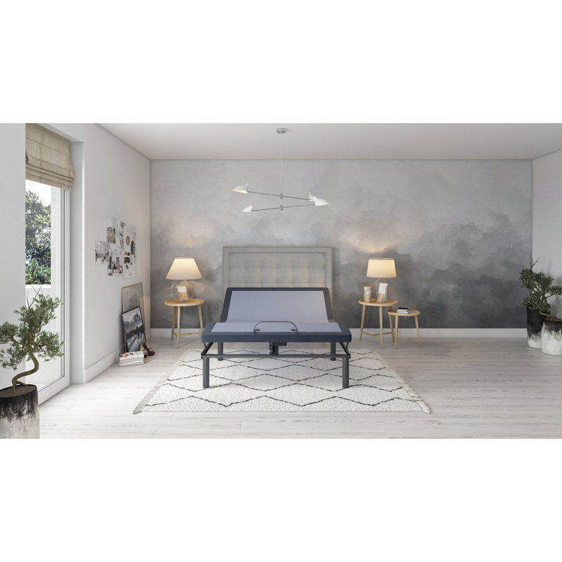 Base de lit simple réglable avec option de télévision, 3 massages intensifs pour lit Os3: positions préréglées, capacité de poids jusqu'à 850 lb