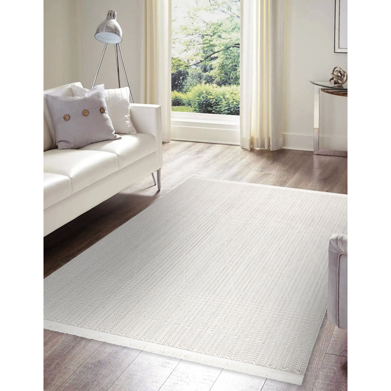 Scotsdale Solid Colour Flatweave Area Rug, Rectangular 140 x 190cm