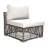 Graphite Wicker Outdoor Armless Lounge Chair-28018446